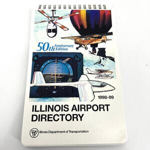 Vintage 50th Anniversary Edition Illinois Airport Directory